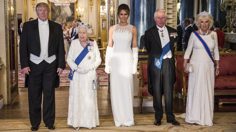 Donald Trump, Melania Trump, King Charles, Queen Camila