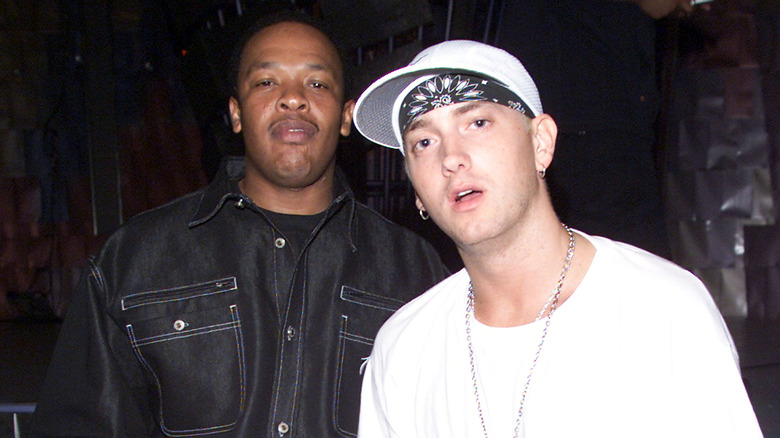 Dr. Dre and Eminem younger