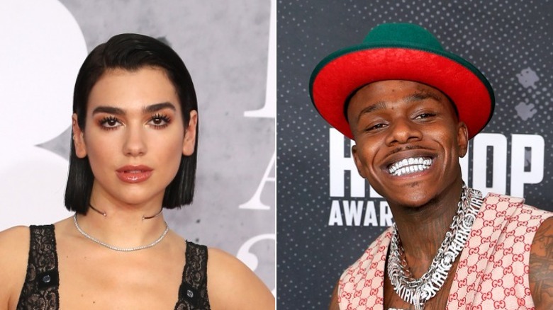 Dua Lipa and DaBaby attend events