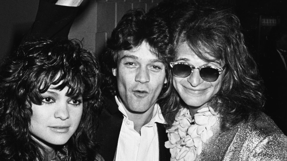 Valerie Bertinelli, Eddie Van Halen and David Lee Roth