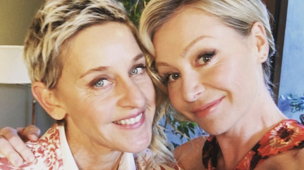 Portia de Rossi and Ellen DeGeneres 