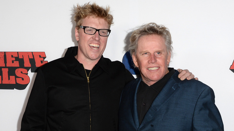 Jake Busey and Gary Busey smiling together