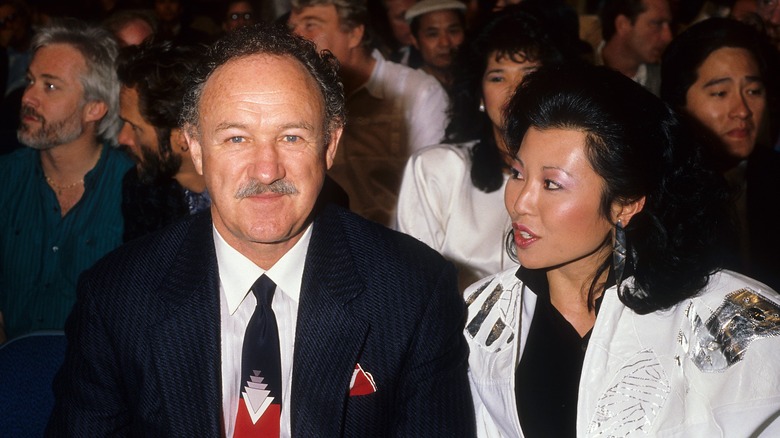 gene hackman with second wife betsy