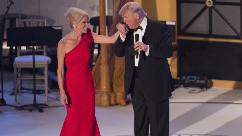 Kellyanne Conway and Donald Trump