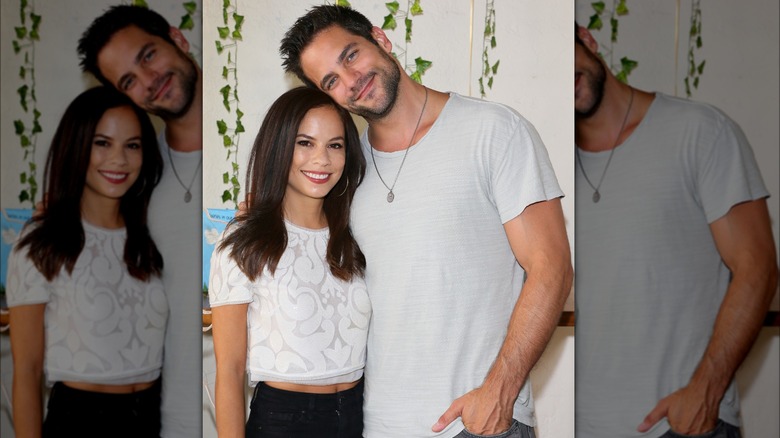 Brant and Kimberly Daugherty affectionate on red carpet