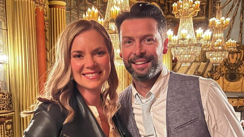 Cindy Busby and Christopher Boyd smiling