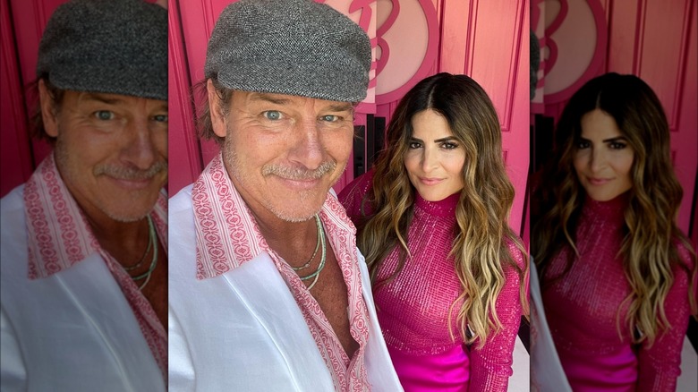 Ty Pennington and Alison Victoria in a Barbie-pink selfie