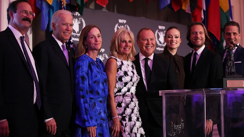 Hunter Biden and Kathleen Buhle posing for a group photo