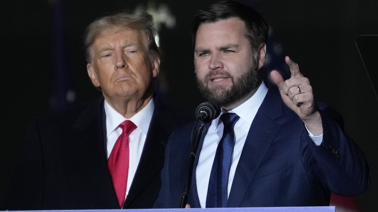 Donald Trump and J.D. Vance together on stage