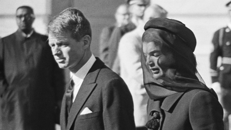 Bobby Kennedy and Jackie Kennedy at JFK's funeral