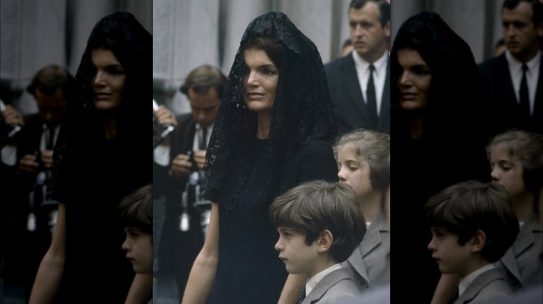 Jackie Kennedy at Bobby Kennedy's funeral