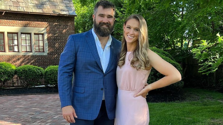 Jason and Kylie Kelce smiling