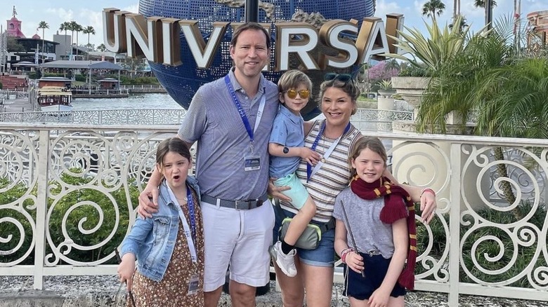 Jenna Bush Hager and family at Universal Studios, 2023