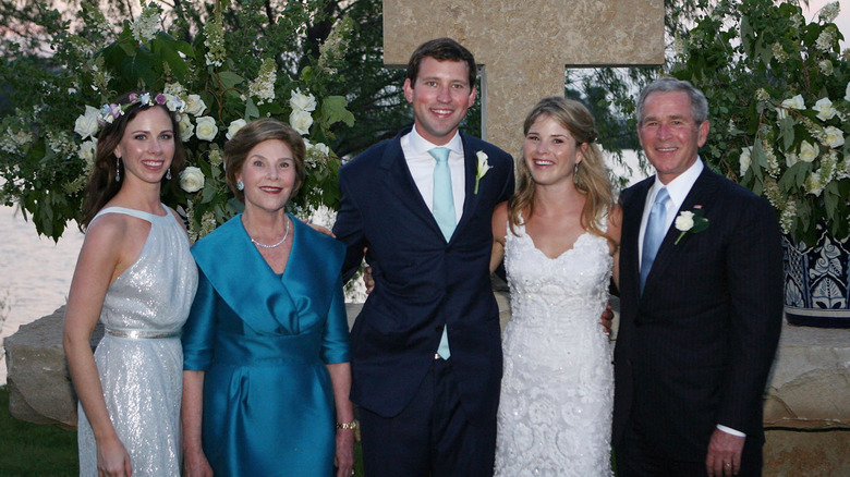 Jenna Bush Hager with family at wedding