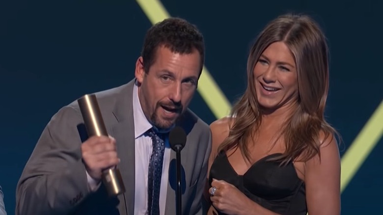 Adam Sandler and Jennifer Aniston at Peoples Choice 