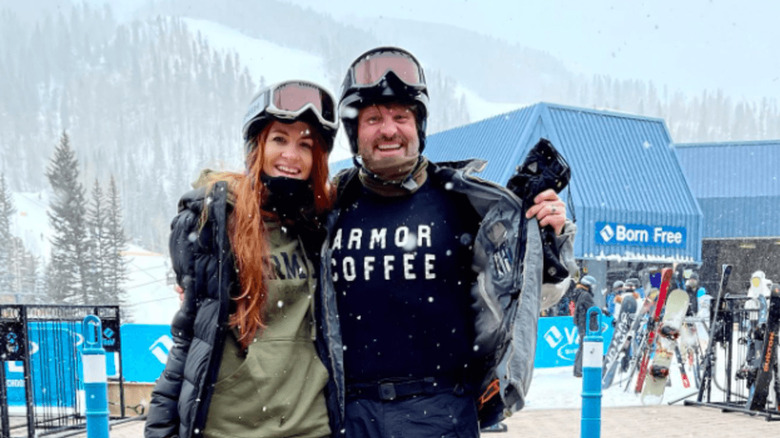 Jennifer and Mike Todryk at a ski resort