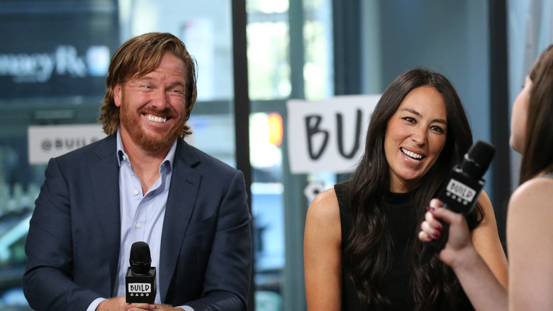 Chip and Joanna Gaines on talk show  