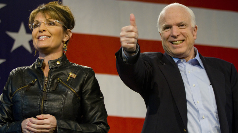 Sarah Palin and John McCain on the campaign trail