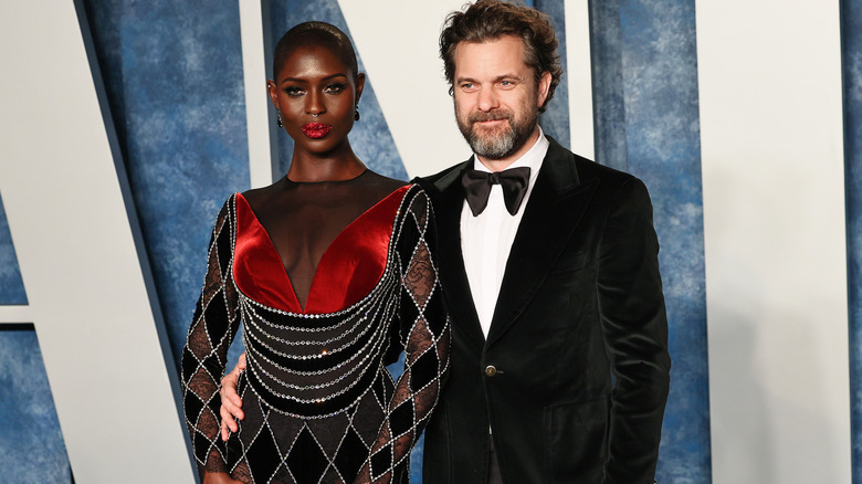 Jodie Turner-Smith and Joshua Jackson at the Vanity Fair Oscars Party