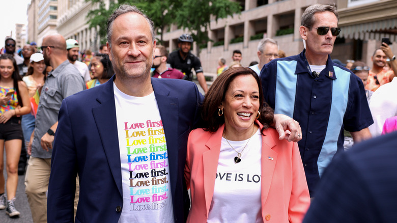 Kamala Harris and Dough Emhoff at Pride