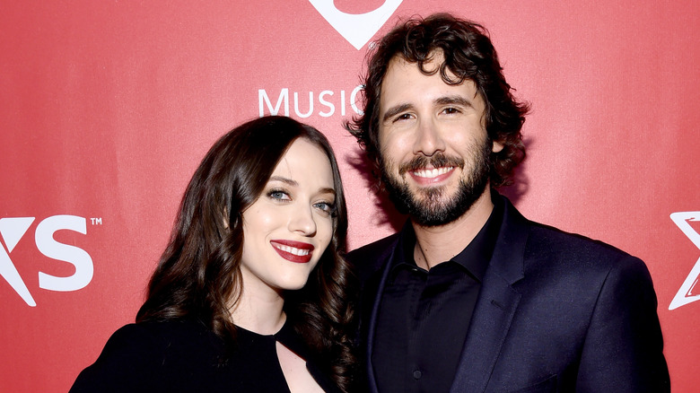 Kat Dennings and Josh Groban at event