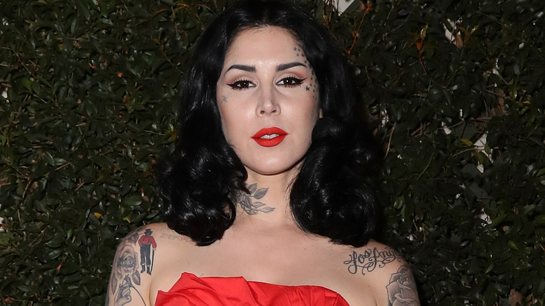 Kat Von D attends an event 