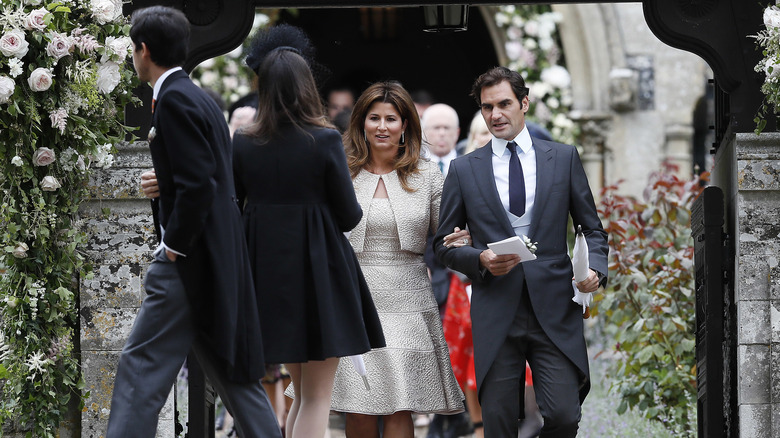 Roger and Mirka Federer at Pippa Middleton's wedding 