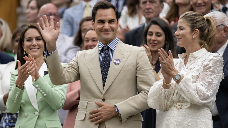 Kate Middleton, Roger and Mirka Federer at Wimbledon