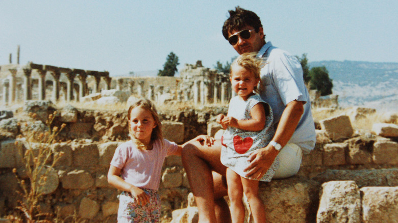 Kate and Pippa Middleton with Michael in Jordan