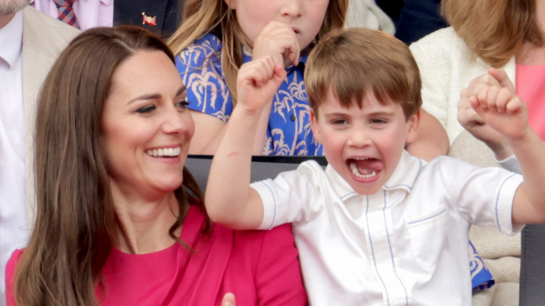 Princess Catherine and Prince Louis at Platinum Jubilee