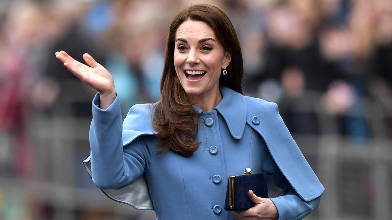 Kate Middleton waving