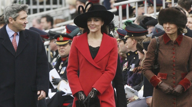 Michael, Kate, and Carole Middleton