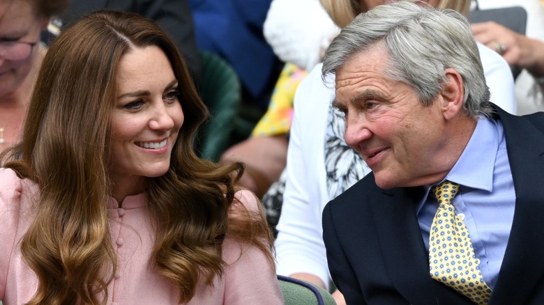 Princess Catherine and her father at Wimbledon