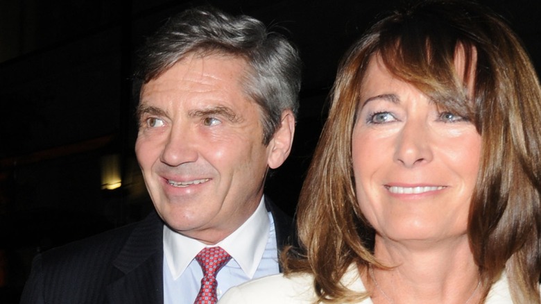 Michael and Carole Middleton smiling together