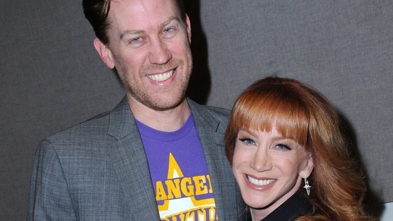 Kathy Griffin and Randy Bick huggging