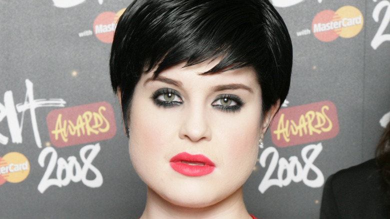 Kelly Osbourne with black hair