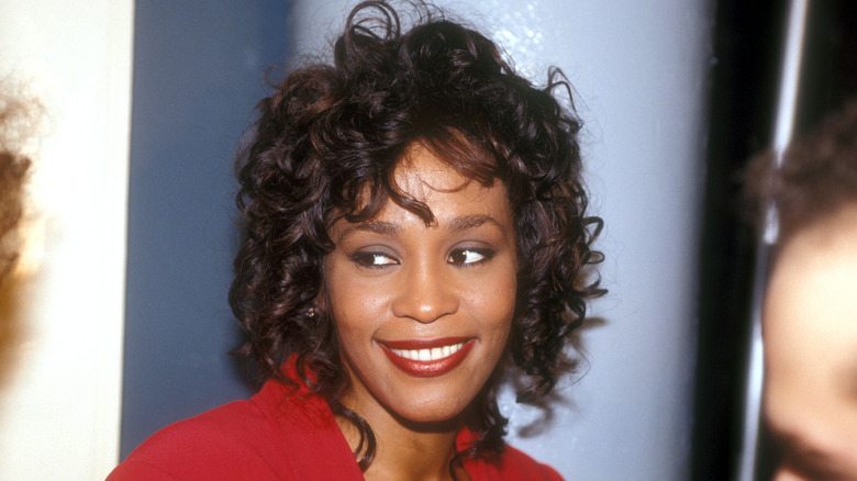 young Whitney Houston, smiling