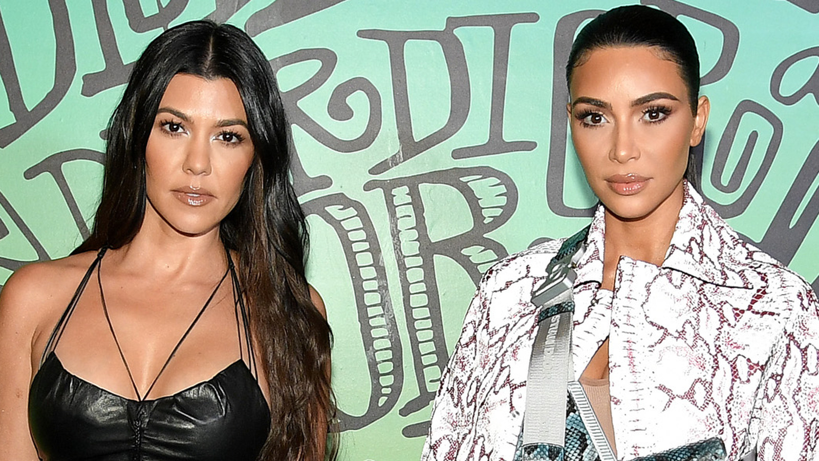 Kim Kardashian West and sister Kourtney step out in head-to-toe
