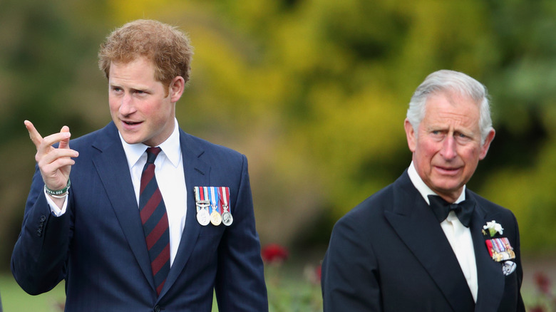 Prince Harry with King Charles 