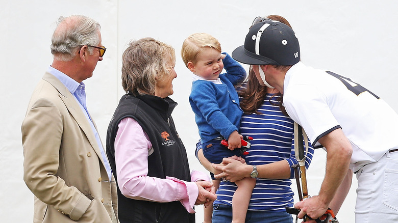 Royal family at polo match