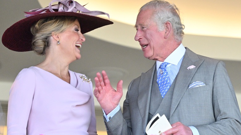 Duchess Sophie and King Charles laughing