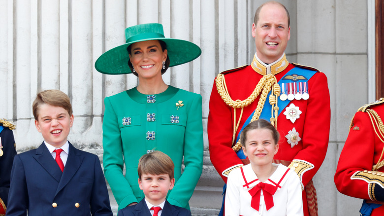 Princess Kate and Prince William with children