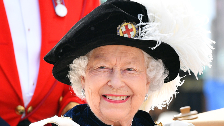 Queen Elizabeth II smiling