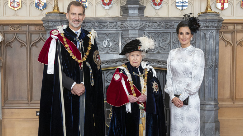 King Felipe, Queen Elizabeth, and Queen Letizia