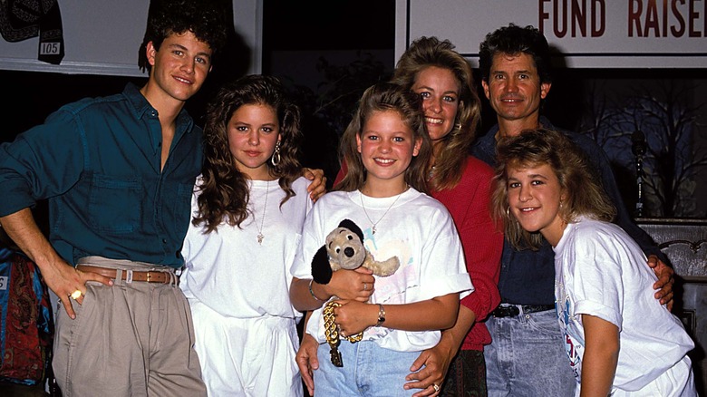 Kirk Cameron and Candace Cameron Bure with their family