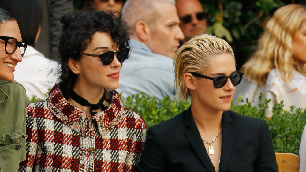 Kristen Stewart and St. Vincent at a fashion show