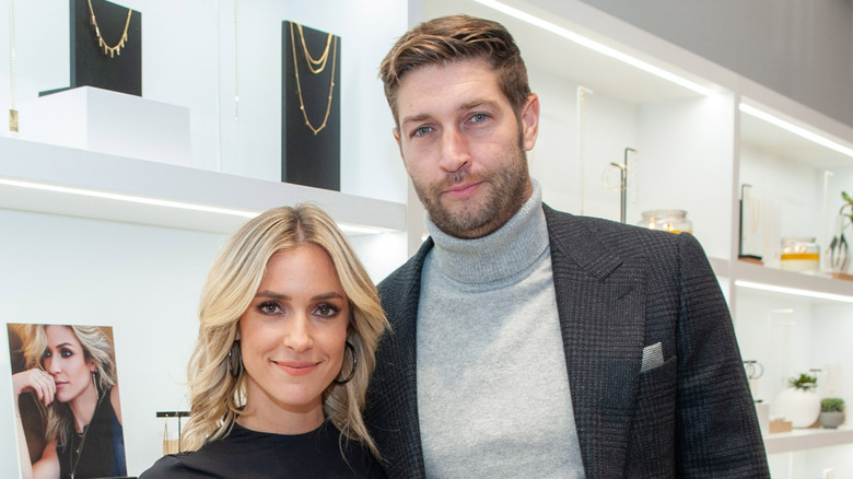 Kristin Cavallari and Jay Cutler smile at Uncommon James VIP Grand Opening at Uncommon James in Chicago (2019)