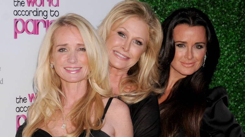 Kim Richards, Kathy Hilton, Kyle Richards, smiling