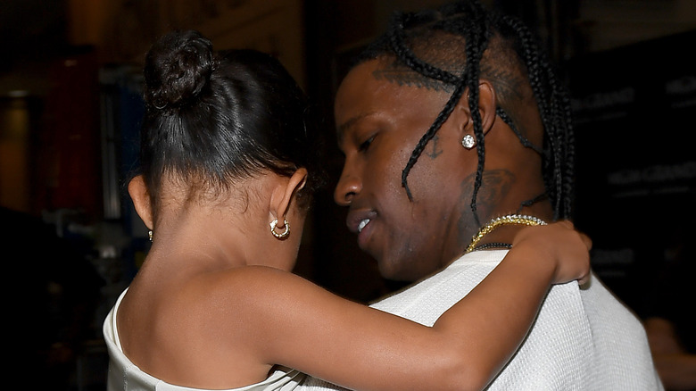 Travis Scott with daughter Stormi