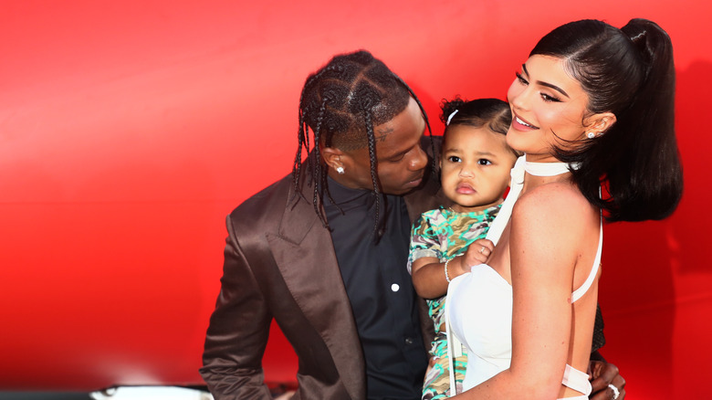 Travis Scott, Kylie Jenner and their daughter, Stormi